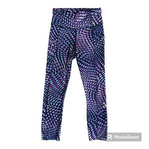 Lululemon SeaWheeze Fast and Free High-Rise Crop 23" | Raspberry Multi Size 4